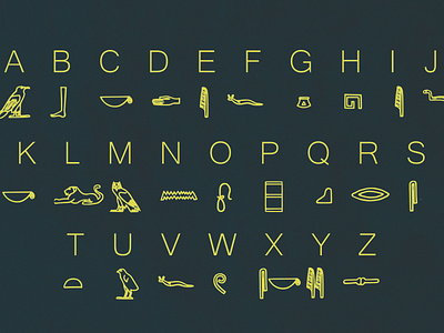 Egyptian Hieroglyph Typeface ancient calligraphy calligraphy font egypt egyptian font font awesome font bundle font collection font design old typeface typeface design typeface designer typefaces typography