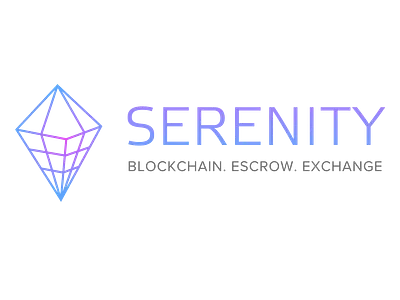 Serenity logo branding cryptocurrency crystal logo logo 2d logotype