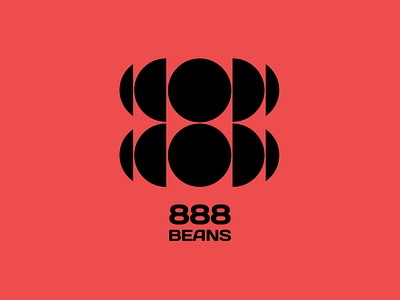 888 Beans beans brand branding logo logo a day logotype