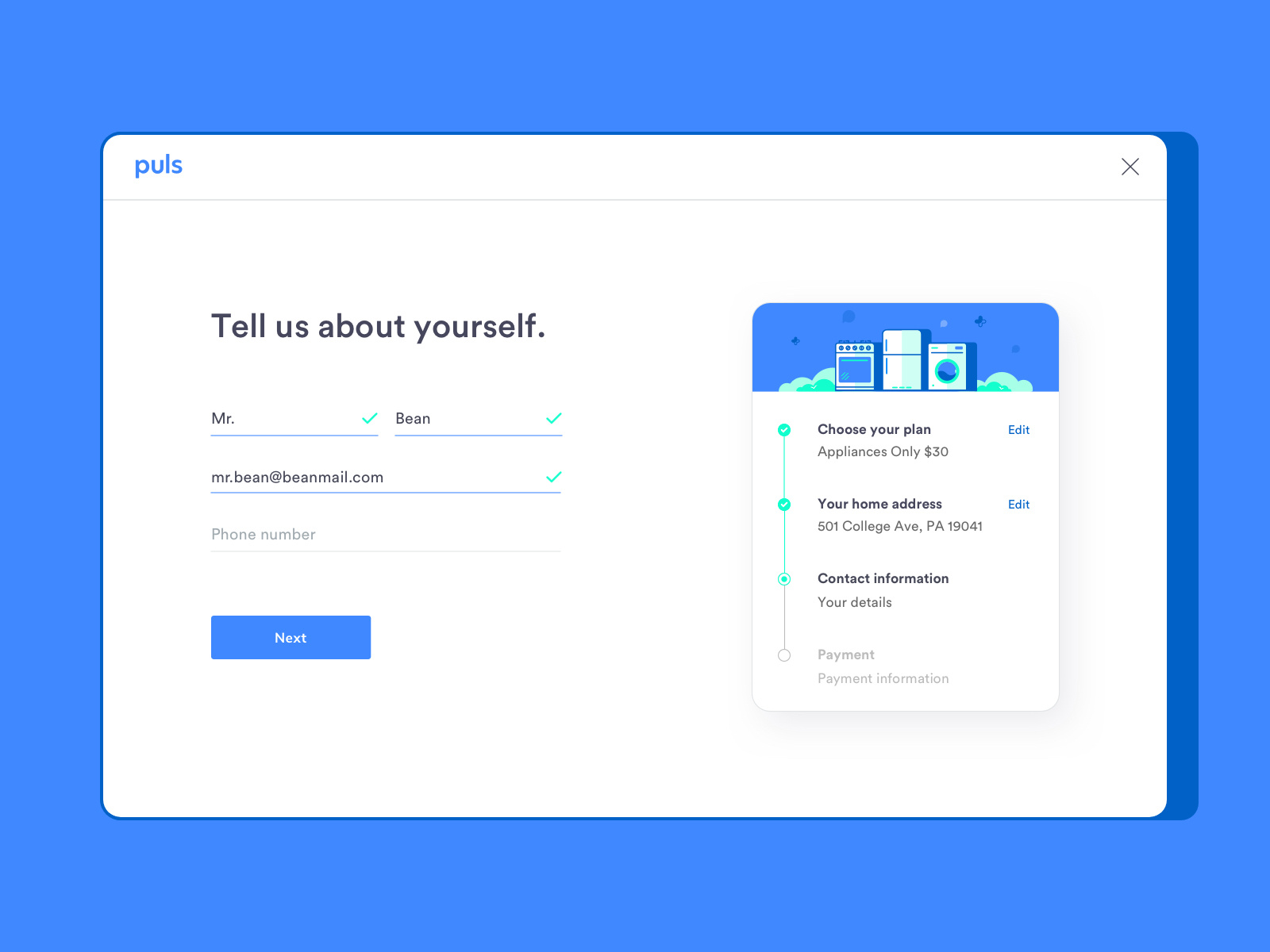 Example of Plans Funnel