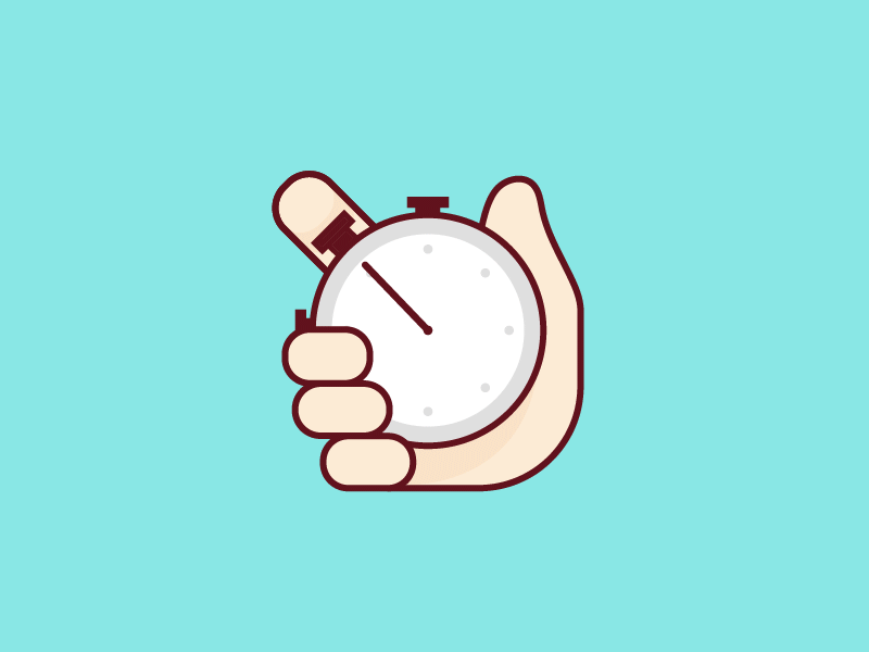 Stopwatch animation gif hello dribbble icon illustration stopwatch time