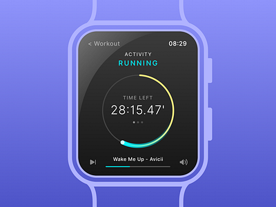 Daily UI - 041 Workout Tracker 41 cycle dailyui dailyui 041 design graphic run tracker ui workout workout app workout tracker