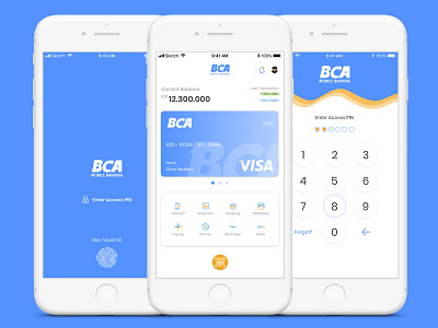 Redesign - BCA Mobile Banking (Concept) app apps design design design app flat illustration inspiration design ios design iphonex mobile app mobile app design mobile ui design portofolio ui ui ux design ui design ui designer uiux designer ux web