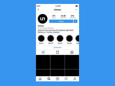 Instagram Profile Page Mockup 2019 free freebie instagram mockup instagram page mockup instagram ui psd psd