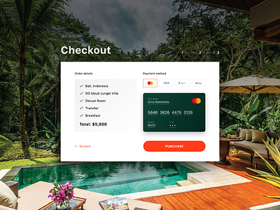 Checkout form bali checkout checkout form credit card dailyui dailyui 002 hotel payment payment form