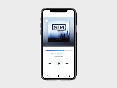 Daily UI: 09 - Music Player adobe dailyui dailyui009 design graphic music music app nin player ui ux