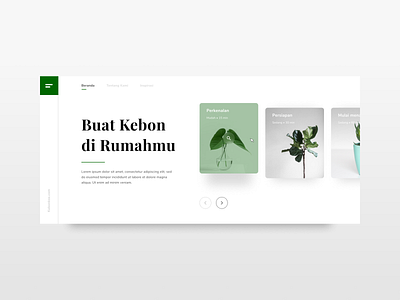 #Exploration | Gardening Website design minimal nature ui ux web website