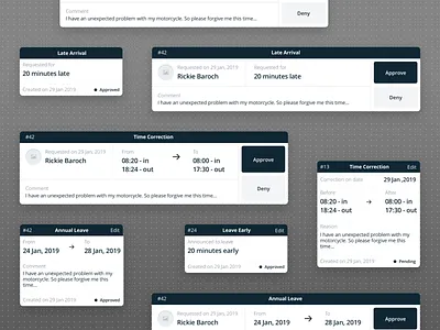 Request tickets 2d dashboard flat redesign ui ux vector web web admin wireframe