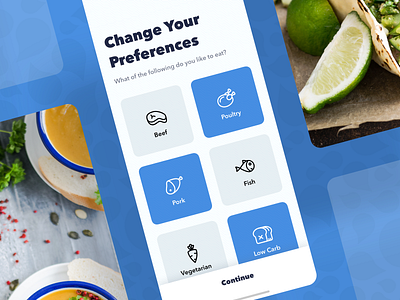 Dietary Preferences app cook cookbook cooking cooking app diet food food and beverage food and drink food app instruction ios mobile recipe recipe app recipe book recipe card recipes user experience user inteface