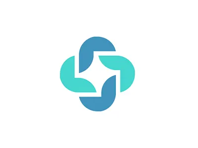 medical symbol blue cross illustration logo logotype medical