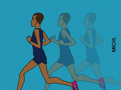 强风吹拂 arts drawing illustration running