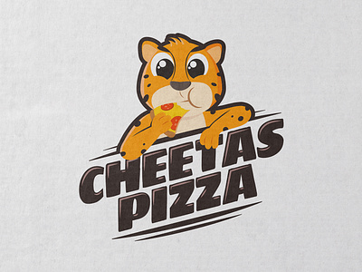 Cheetas Pizza Logo animal cheetah cheetas food illustration logo logotype pizza pizza logo vector логотип