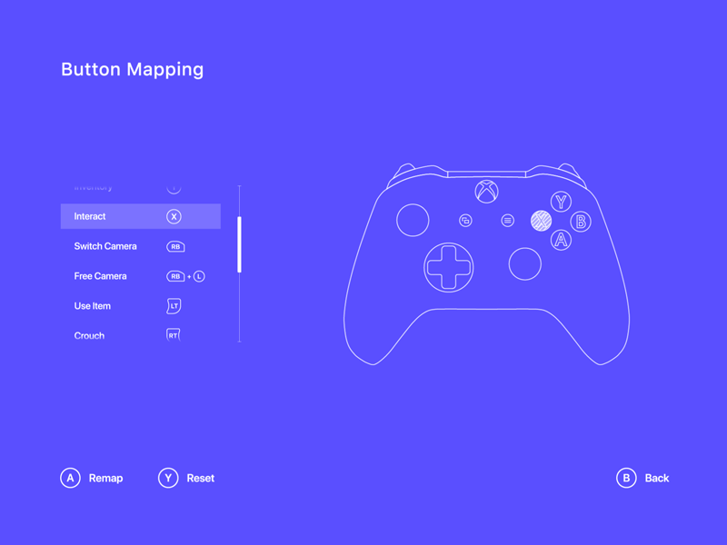 Button Mapping Menu Button Mapping by Vickie Yim on Dribbble