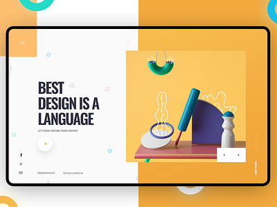 BDL Concept design flat hero landing ui ux web website