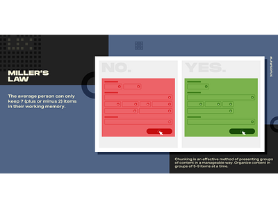 Miller's Law - Laws of UX adobe app appdesign design illustration illustrator laws of ux photoshop product productdesign ui ux