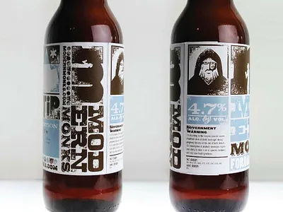 Unused beer branding beer design letterpress