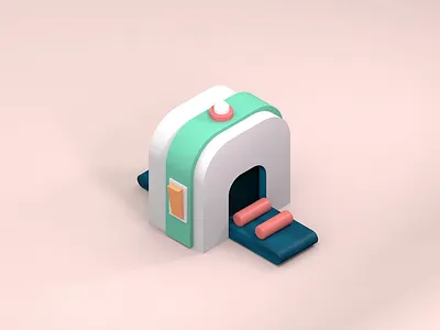 Machine cinema4d illustration
