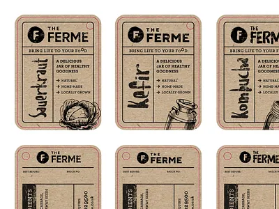 The Ferme Packaging design organic food packaging print