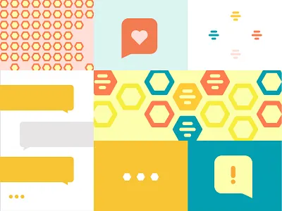 Pattern Play colors grid illustration pattern