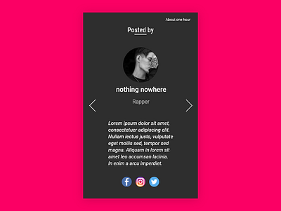 Testimonials Ui #039 daily 100 challenge dailyui dailyuichallenge design new newtodribbble nothing nothing nowhere simple design social app testimonials typography ui ui ux design ui100 ui100days