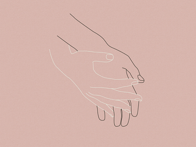 hands art artwork design graphic design hands illustration line line art minimalism tenderness touch vector