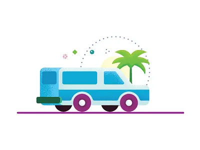 Turkish public transportation attract bus colorful colorful art colors design flat flat illustration illustration modern transportation turkey turkish