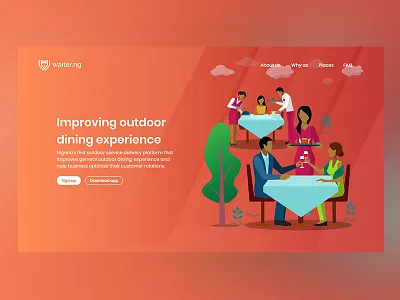 UI for Waiter.ng design ui web