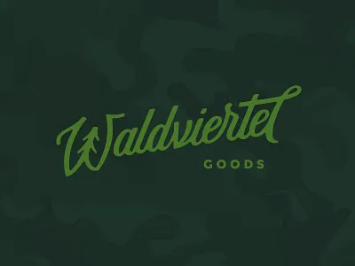 Waldviertel Goods branding customtype forest handlettering lettering logo tree