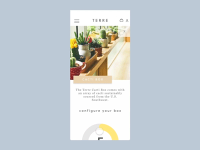 Terre Quantity Selector Interaction animation app concept auto animate micro interactions ui ux design