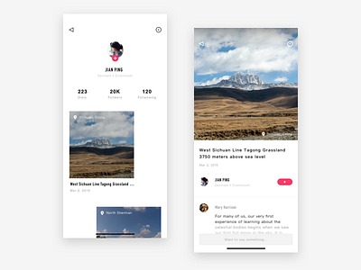 Exercise 004 Social App 2019 app design exercises ui