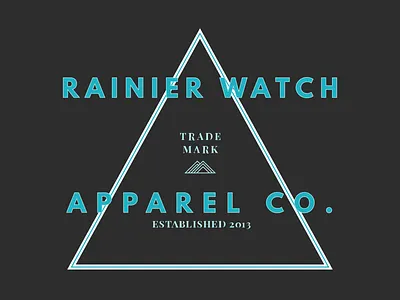 Rainier Watch Apparel Co apparel design league spartan mount rainier mountain playfair display rainier watch shirt t shirt tee shirt