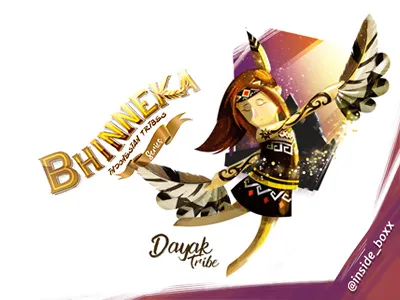 Indonesian Tribes Series 2d 2dart art art book artist bhinneka cartoon character design graphic art graphic design illustration indonesia inspiration mokobox vector