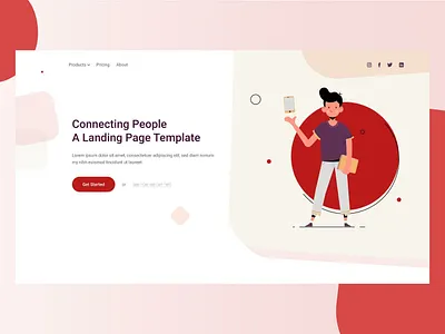 Tech/App home page design design flat home page illustration landing page ui uiux ux web website