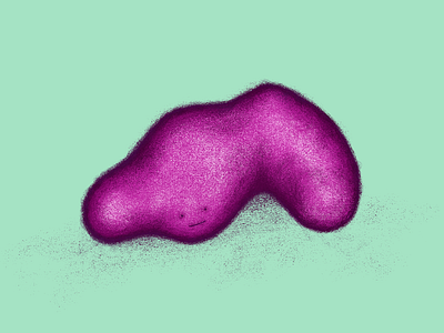 A Slugging Globule 4 blob character color cute illustration texture