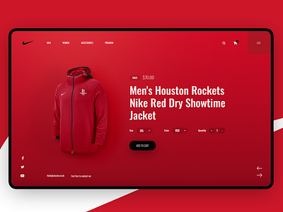 Nike design flat hero landing nike ui ux web website