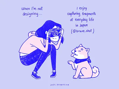 I take pictures too character character art character design cute digital digital drawing drawing illustration illustrator japan meet the artist pastel color photoshop story illustration story telling tricolor