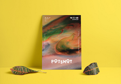 Potshot Poster ad design graphic art illustration layout print print ad print design promo typography