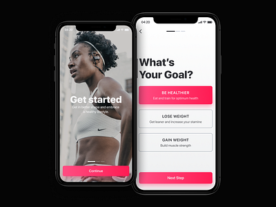 The Workout app application fitness interaction interface ios log in mobile onboarding sport ui ux web weight workout