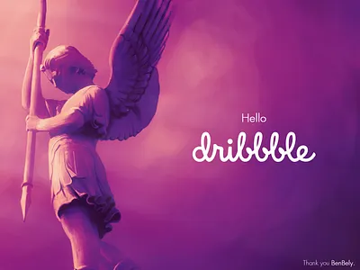 Hello Dribbble, I'm Ludovic! debut debut shot digital painting france graphic design hello lyon photoshop