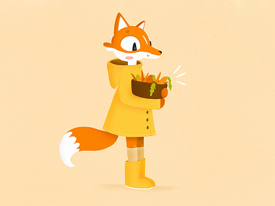 Avant-Garden Carrots animal cartoon carrots cartoon character design cute design fox gardening icon illustration ipad pro organic procreate product packaging vintage illustration