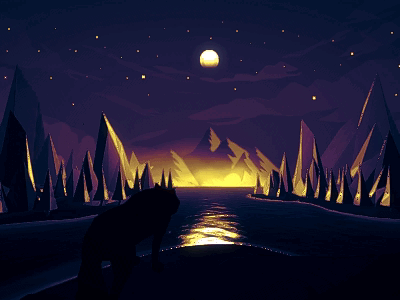 Fox animation arslan concept fox illustration mountain nature pakistan
