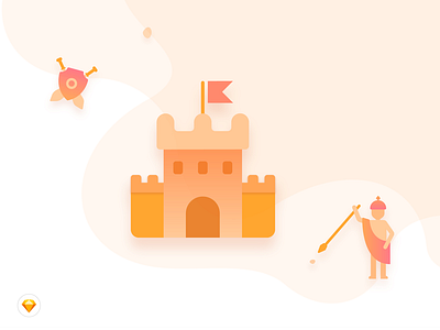 History design flat icon illustration ui vector