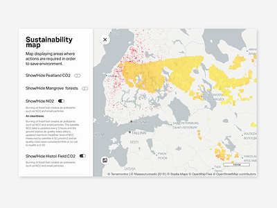 Sustainability map (WIP) clean design lean startup lean ux material icons minimal app simple design simplicity sustainability typography ui ux web