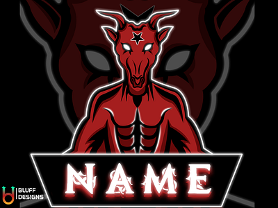 Mascot Logo - Evil Demon(For Sale) brand branding design esports geometric design gradient illustration logo logoforsale mascot mascot logo vector