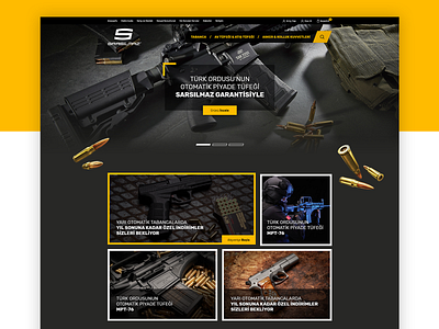 Sarsilmaz Weapons Industry E-Commerce adobe xd art direction branding ecommerce ecommerce design ecommerce shop ecommerce template sketch app ui ux weapons web