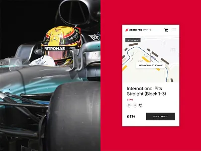 Grand Prix Events Mobile Ticket branding design logo ui ux web website
