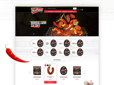 Sultan Et Corporate E-Commerce Design adobe xd art direction brand branding concept ecommerce ecommerce design ecommerce shop ecommerce template illustration meat sketch app sultan typography ui ui ux ui ux design ux web website