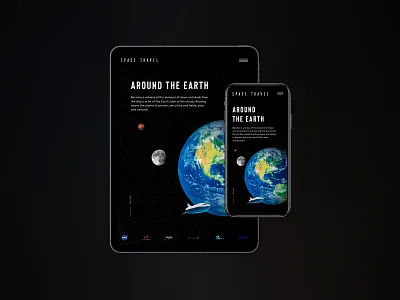 Space tourism website concept - Adaptive adaptive clean design dribbble elonmusk minimal mobile spacetravel spacex tablet travel ui user experience user interface design ux webdesign website