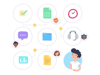 Teamwork: Managing Resources illustration management overview project teamwork