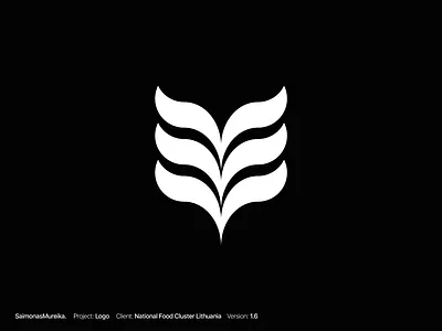 Food Cluster Lithuania symbol Nº1 branding identity illustration logo logo design logotype modernism symbol
